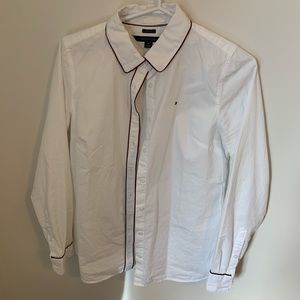 🤩 3 for $20 / Tommy Hilfiger White Long Sleeve button up